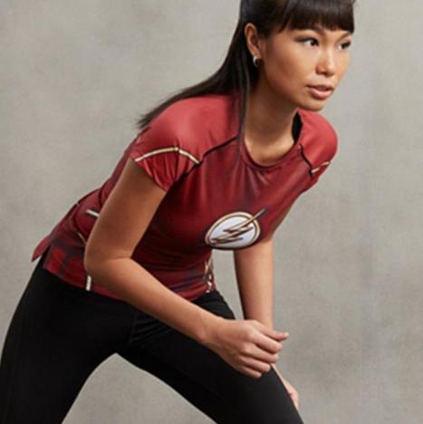 The Flash Women's Short Sleeve Compression Rashguard-RashGuardStore