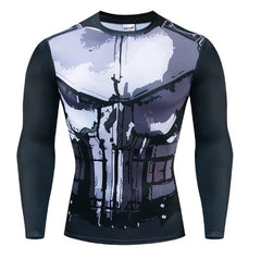 The Punisher Long Sleeve Dri-Fit Rashguard-RashGuardStore