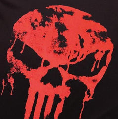 The Punisher 'Melting Blood Skull' Short Sleeve Compression Rashguard-RashGuardStore