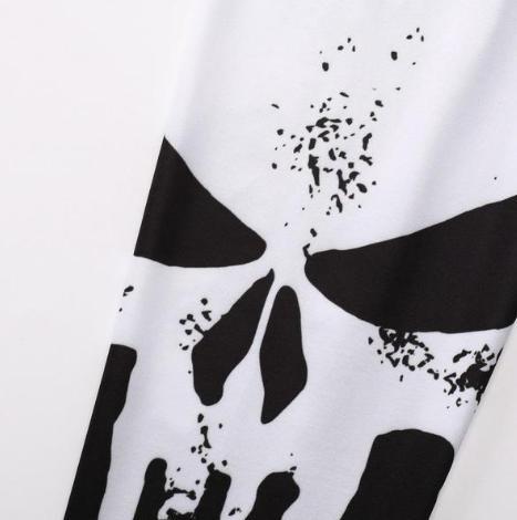 The Punisher 'Skull Sleeves' Long Sleeve Compression Rashguard-RashGuardStore