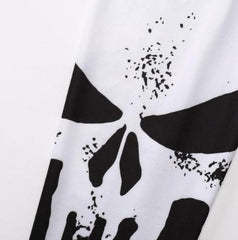 The Punisher 'Skull Sleeves' Long Sleeve Compression Rashguard-RashGuardStore