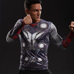 Thor 'Battle Armor' Long Sleeve Compression Rashguard-RashGuardStore