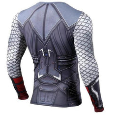 Thor 'Battle Armor' Long Sleeve Compression Rashguard-RashGuardStore