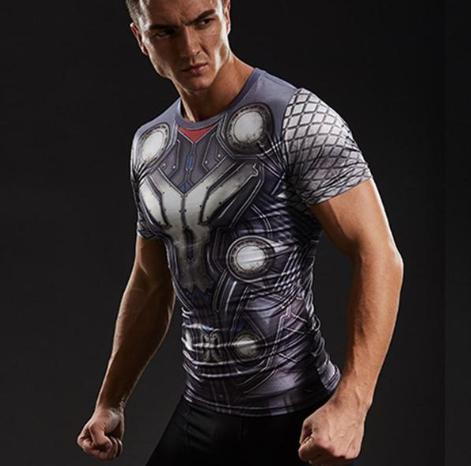 Thor 'Battle Armor' Short Sleeve Compression Rashguard-RashGuardStore