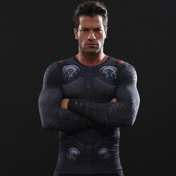 Thor 'Infinity War' Long Sleeve Compression Rashguard-RashGuardStore