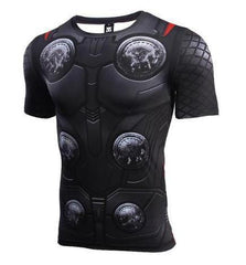 Thor 'Infinity War' Short Sleeve Compression Rash Guard-RashGuardStore