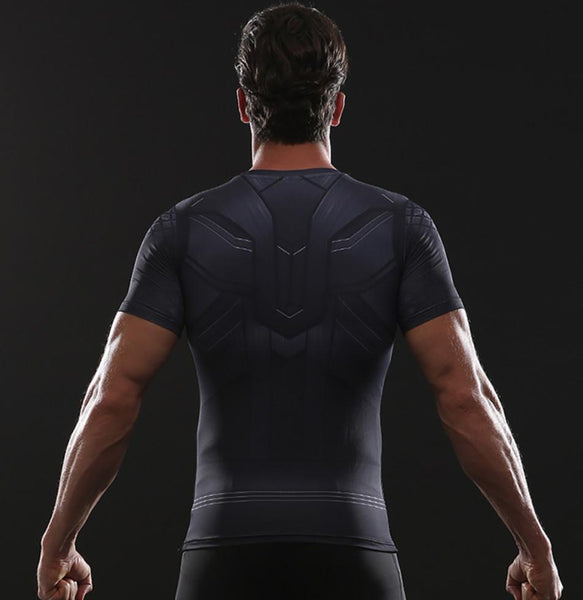 Thor 'Infinity War' Short Sleeve Compression Rash Guard-RashGuardStore