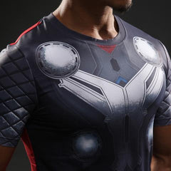 Thor 'Original Mcu' Short Sleeve Compression Rashguard-RashGuardStore