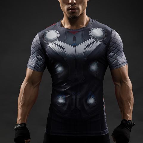Thor 'Original Mcu' Short Sleeve Compression Rashguard-RashGuardStore