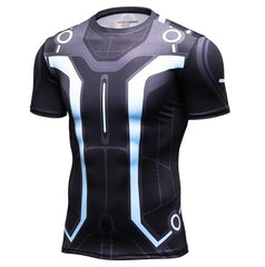 Tron 'Tron Legacy' Short Sleeve Compression Rashguard-RashGuardStore
