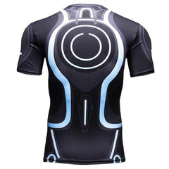 Tron 'Tron Legacy' Short Sleeve Compression Rashguard-RashGuardStore