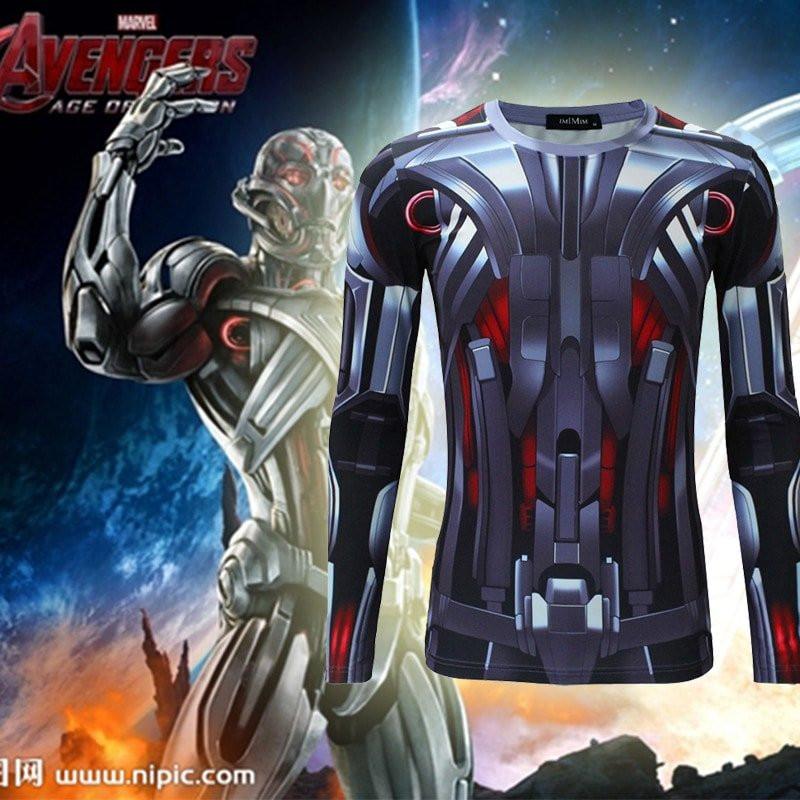 Ultron Compression Long Sleeve Compression Rash Guard-RashGuardStore