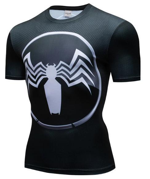 Venom 'Comic' Premium Dri-Fit Short Sleeve Rashguard-RashGuardStore
