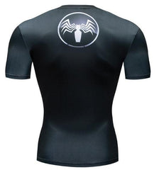 Venom 'Comic' Premium Dri-Fit Short Sleeve Rashguard-RashGuardStore