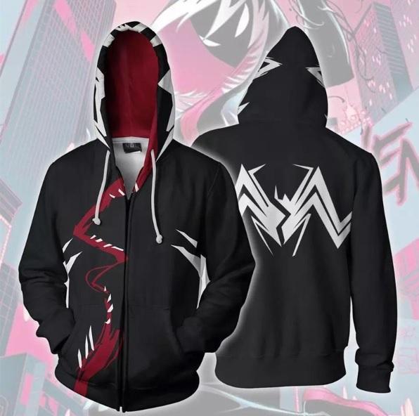 Venom Gwen 'Gwendolyn' Zip Up Hoodie-RashGuardStore