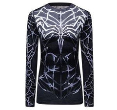 Venom Women's Long Sleeve Compression Rashguard-RashGuardStore