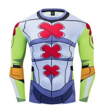 Wargreymon Digimon Premium Compression Long Sleeve Rashguard