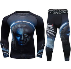 Men's Warrior Series Wolf 'Of Wolf and Man' Elite Compression Set