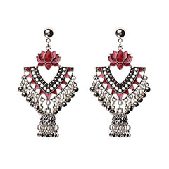 Egyptian Lotus Gypsy Bell Post Earrings