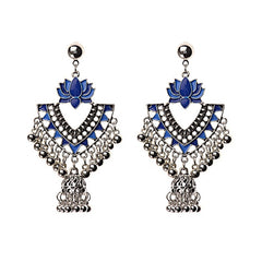 Egyptian Lotus Gypsy Bell Post Earrings