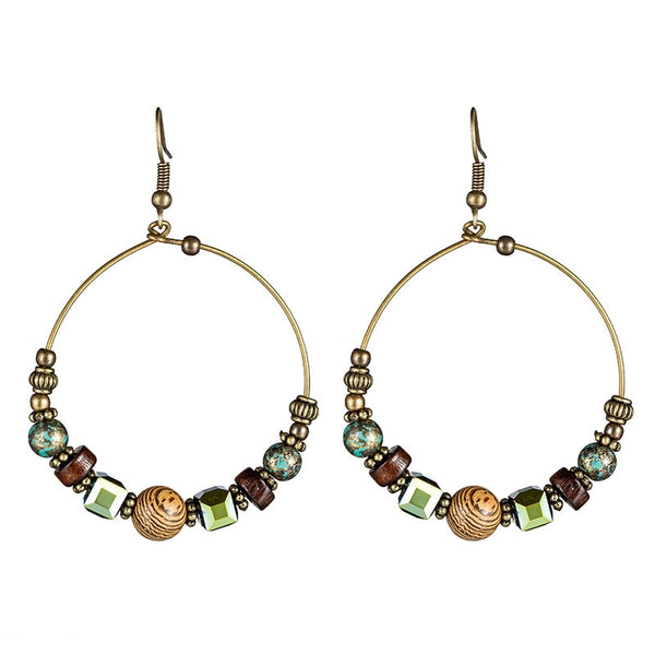 Barista and Coffee Charm Hoop Earrings