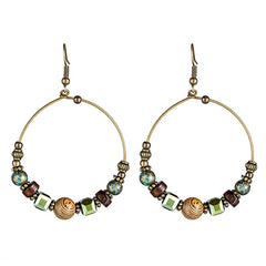 Barista and Coffee Charm Hoop Earrings
