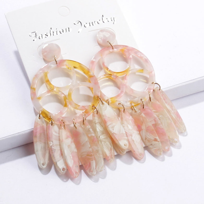 Candy Shell Dream Catcher Earrings