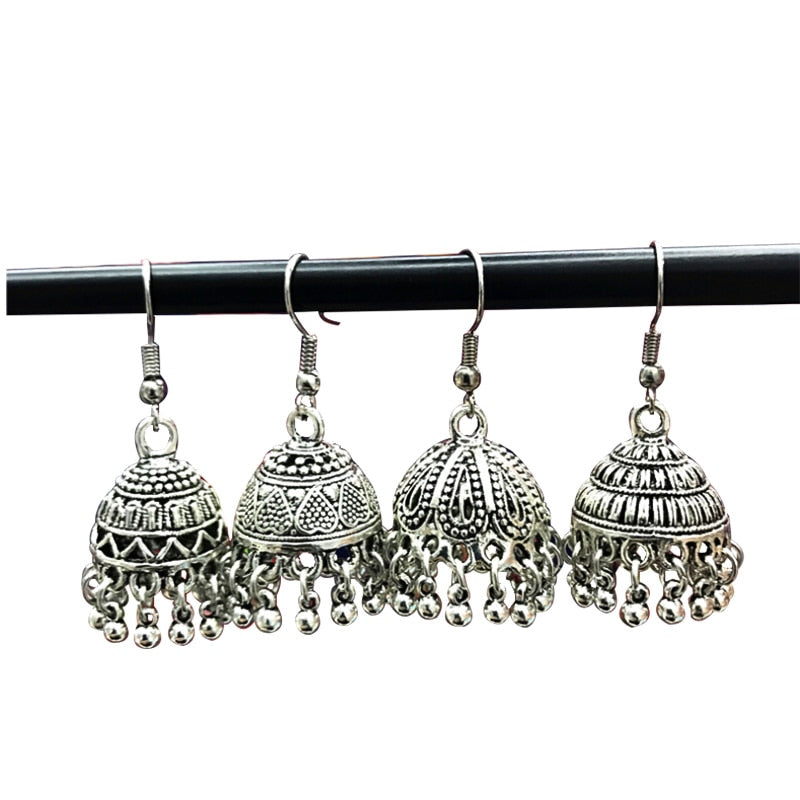 Tibetan Silver Chandelier Drop Earrings