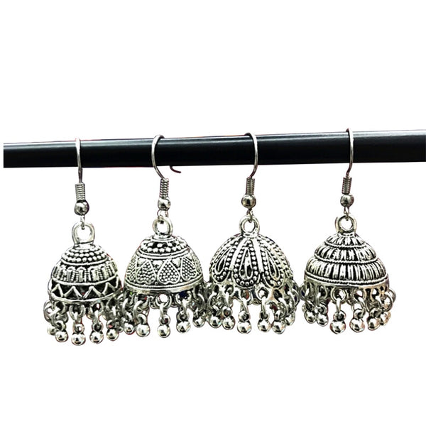 Tibetan Silver Chandelier Drop Earrings