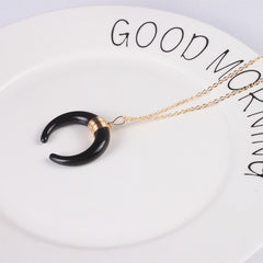 Ivory Crescent Moon Necklace