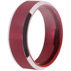 Women's 8mm Ruby Tungsten Carbide Ring