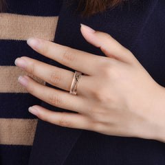 Women's 6.5mm 'Monochromatic Life' Acetate Acrylic Ring