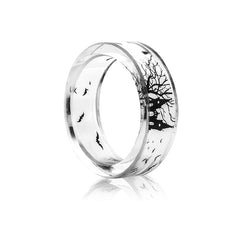 Women's 6.5mm 'Monochromatic Life' Acetate Acrylic Ring