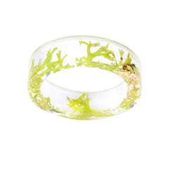 Women's 6mm 'Nature's Branches' Clear Acetate Acrylic Ring