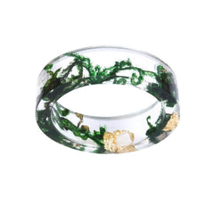 Women's 6mm 'Nature's Branches' Clear Acetate Acrylic Ring
