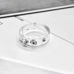 Women's 6.5mm 'Monochromatic Life' Acetate Acrylic Ring