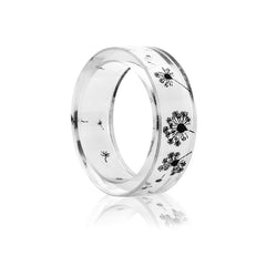 Women's 6.5mm 'Monochromatic Life' Acetate Acrylic Ring