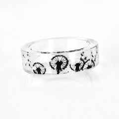 Women's 6.5mm 'Monochromatic Life' Acetate Acrylic Ring