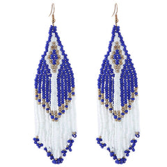 Women's Bohemian Beaded Dangle Drop Earrings