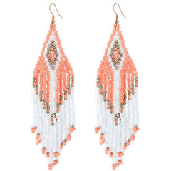 Women's Bohemian Beaded Dangle Drop Earrings