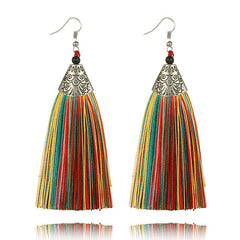 Women's Bohemian Retro Tassel Drop Earrings