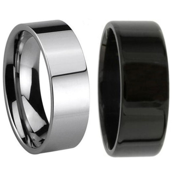 Men's 8mm Classic Thick Tungsten Carbide Ring