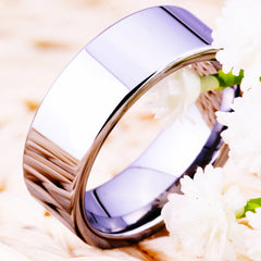 Men's 8mm Classic Thick Tungsten Carbide Ring