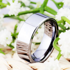 Men's 8mm Classic Thick Tungsten Carbide Ring