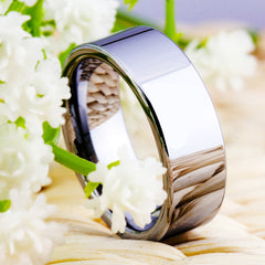 Men's 8mm Classic Thick Tungsten Carbide Ring