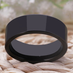 Men's 8mm Classic Thick Tungsten Carbide Ring