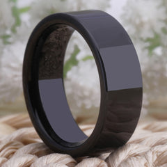 Men's 8mm Classic Thick Tungsten Carbide Ring