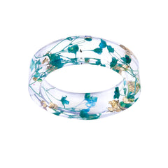 Women's 6mm 'Nature's Branches' Clear Acetate Acrylic Ring
