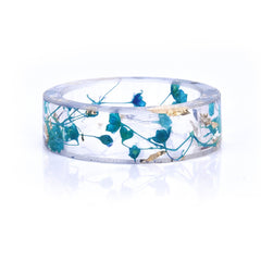 Women's 6mm 'Nature's Branches' Clear Acetate Acrylic Ring