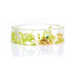 Women's 6mm 'Nature's Branches' Clear Acetate Acrylic Ring